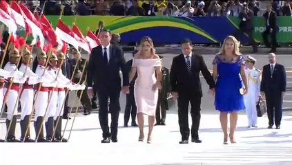 Bolsonaro hace gala de su ultranacionalismo en su toma de posesión