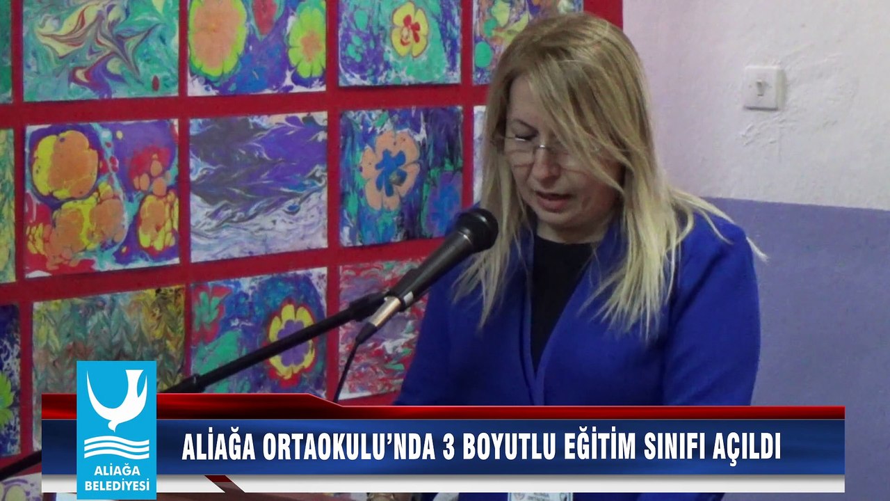 ALİAĞA ORTAOKULU’NDA 3 BOYUTLU EĞİTİM SINIFI AÇILDI