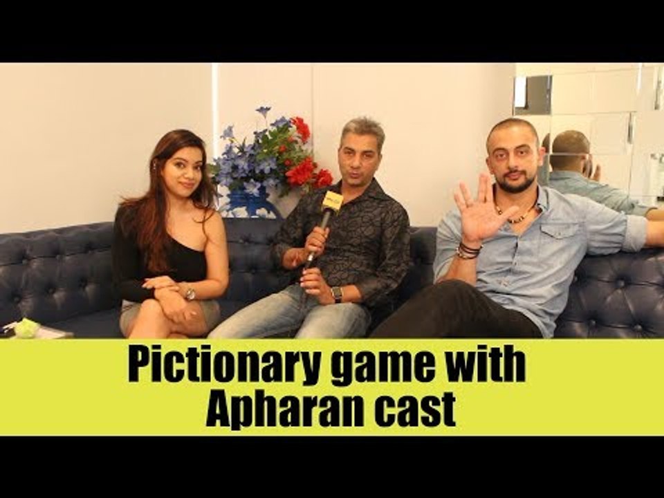 Pictionary game with Apharan cast