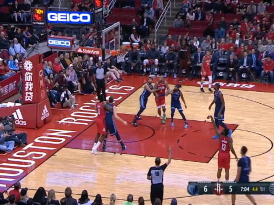 كرة سلّة: ان بي آي: هيوستن روكتس 113-101 ممفيس غريزليز