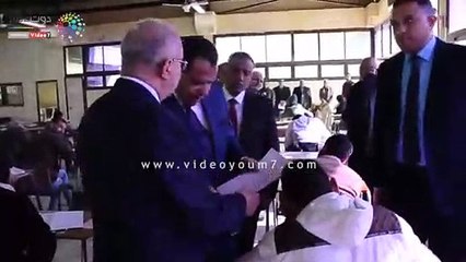 جولة تفقدية لرئيس جامعة أسيوط ليتابع سير الامتحانات