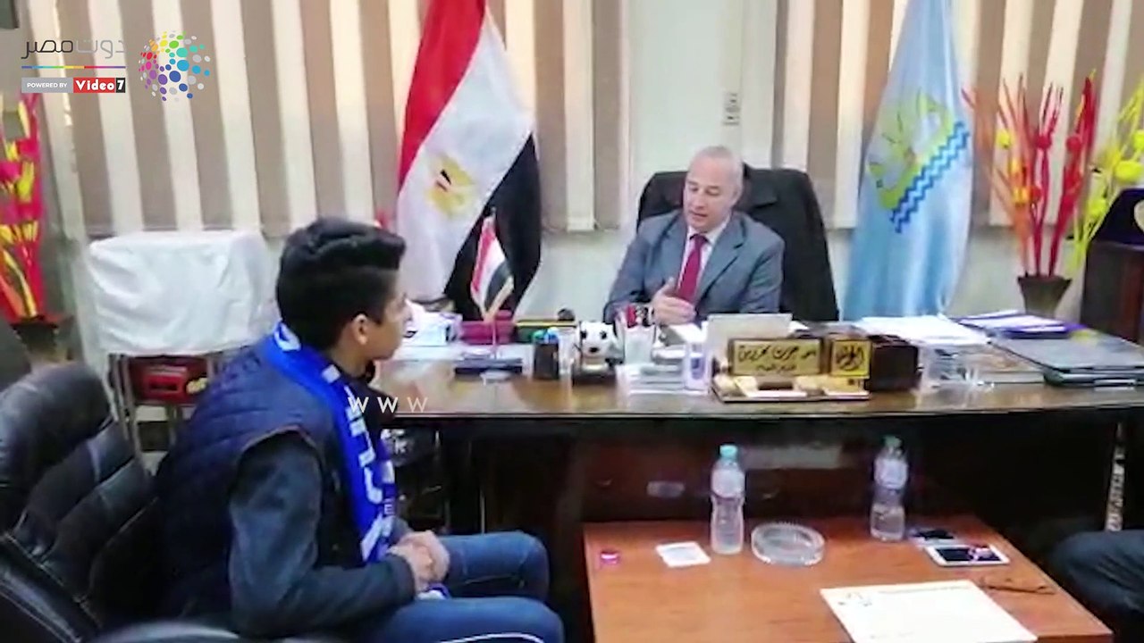 تكريم طالب اخترع جهازا للكشف عن الألغام بكفر الشيخ