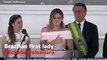 Brazil's First Lady Michelle Bolsonaro Uses Sign Language In First Speech