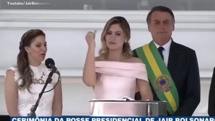 Brazil's First Lady Michelle Bolsonaro Uses Sign Language In First Speech