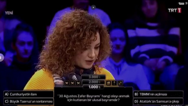 30 Ağustos Zafer Bayramı'nı Bilemeyen Yarışmacı Sosyal Medyanın Gündemine Oturdu