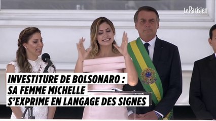 Investiture de Bolsonaro : sa femme Michelle s’exprime en langage des signes
