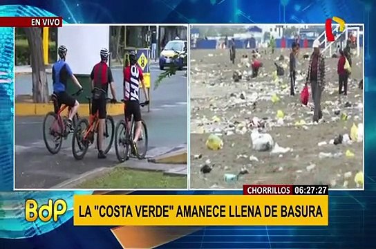 Chorrillos: playa amaneció repleta de basura tras celebraciones por Año Nuevo