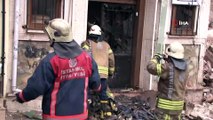- Fatih Yedikule'de gece yanan bina çöktü