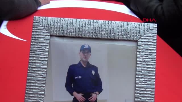 Kütahya Van'da Trafik Kazasında Ölen Polis Memuru Kütahya'da Toprağa Verildi