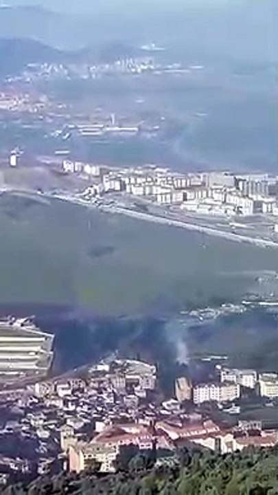 Belle vue de stade de tizi ouzou prise de Redjaouna