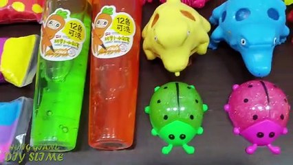 MIXING CLAY FLOWERS INTO STORE BOUGHT SLIME ! RELAXING SATISFYING SLIME