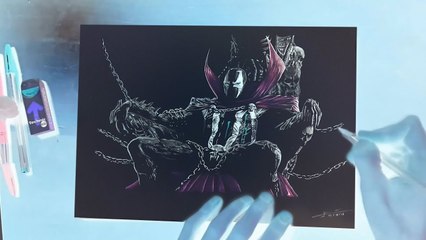Spawn - Drawing stylo + effet négatif