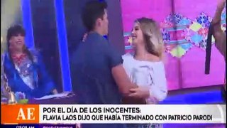 Por el Dia de Los Inocentes - Flavia Laos dijo que habia terminado con Patricio Parodi