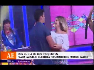 Por el Dia de Los Inocentes - Flavia Laos dijo que habia terminado con Patricio Parodi