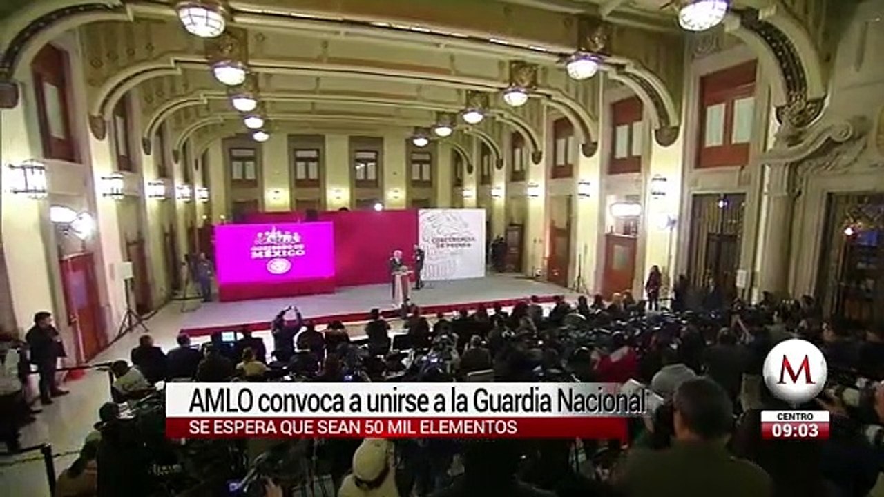AMLO convoca a unirse a Guardia Nacional; "es un trabajo digno"