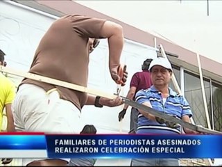 Familiares de periodistas asesinados realizaron celebración especial