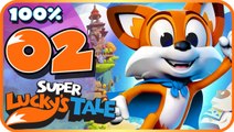 Super Lucky's Tale Walkthrough Part 2  100%  (PC, XB1) World 1 - Level 3 & 4 + Boss