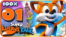 Super Lucky's Tale Walkthrough Part 1  100%  (PC, XB1) World 1 - Level 1 & 2