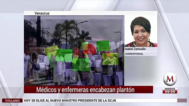 Médicos y enfermeras encabezan plantón en Veracruz