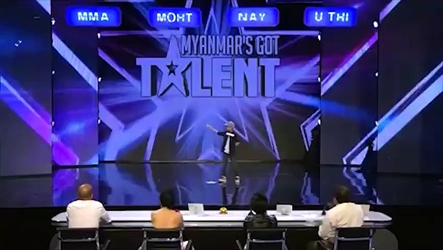 KID Dancer Gets GOLDEN BUZZER Performing Magic on Myanmar s Got Talent Magicians Got Talent