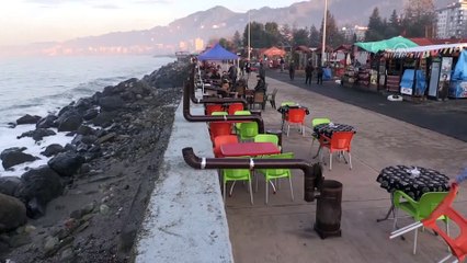 Sahilde kurulan sobalar kaldırıldı - RİZE