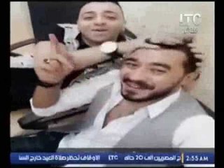 تصوير خلف الكواليس لمداعبة الفنان شيكو لــ المطرب احمد باتشان