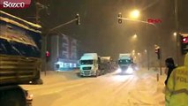 Kahramanmaraş'ta ulaşıma kar engeli, Göksun'da okullar tatil edildi