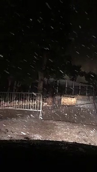 Neve a Castel del Monte (Andria, Puglia) - 2 gennaio 2019