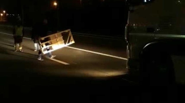 Les Gilets Jaunes bloquent la E25 au poste-frontière de Visé vers les Pays-Bas