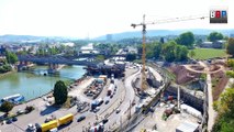 Major Railway Construction Site: Stuttgart 21, Bridge over River / Neckarbrücke
