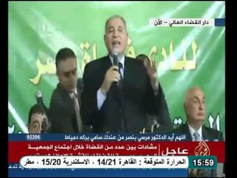 فيديو قاضي بنادى القضاة المستشار الزند رفض الركوع وعبدالجيد قاضى حر ومستقل