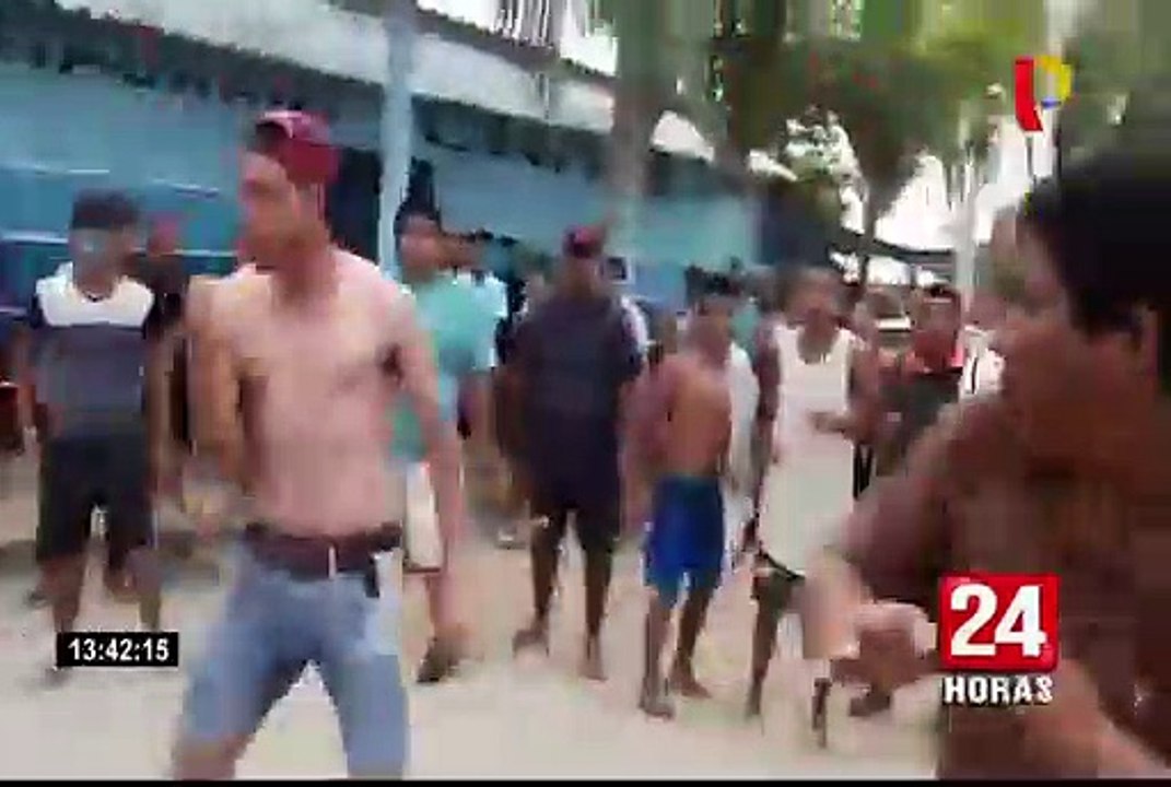 Se registran peleas callejeras en Piura y Tumbes en el primer día del 2019