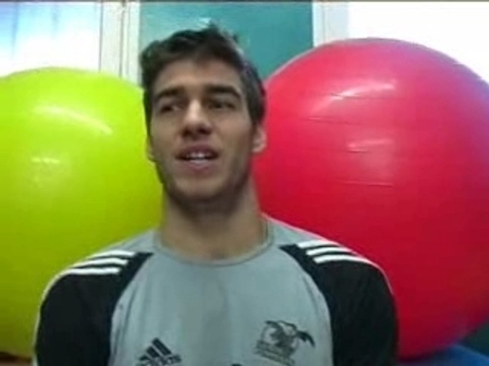 Pierre pujol dans les vestaires