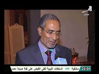 بالفيديو مصطفي النجار مع القيادي الاخواني حلمي الجزار يطالب المعارضه بخوض الانتخابات لمنع مشروع التمكين