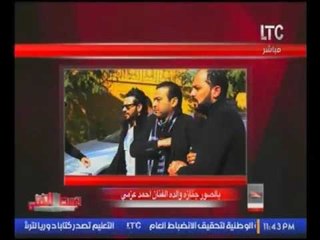 بالصور.. انهيار الفنان "احمد عزمي" اثناء تشييع جنازة والدته