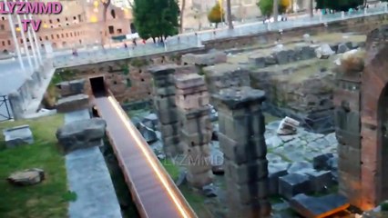Monumenti storici vicino a Piazza Venezia - Roma_HD