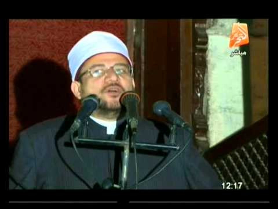 شعائر صلاة الجمعة من مسجد عمرو بن العاص