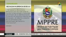 Rechaza Venezuela declaraciones injerencistas de EE.UU.