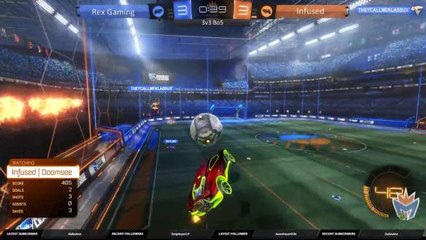 Bluey comes under the ball for an unexpected redirect