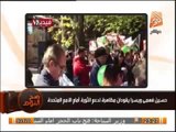 بالفيديو .. مظاهرات مؤيدة ودعم للثورة أمام الأمم المتحدة