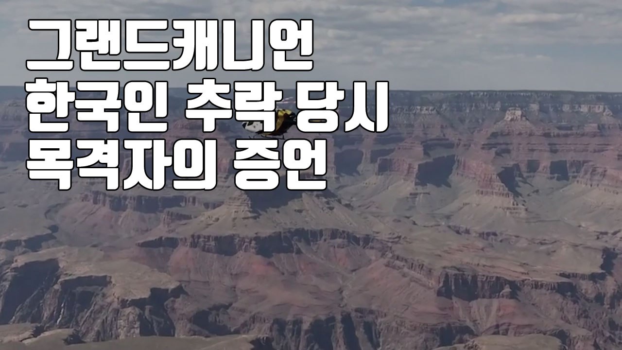 [자막뉴스] 그랜드캐니언 한국인 추락 당시 목격자의 증언 / YTN
