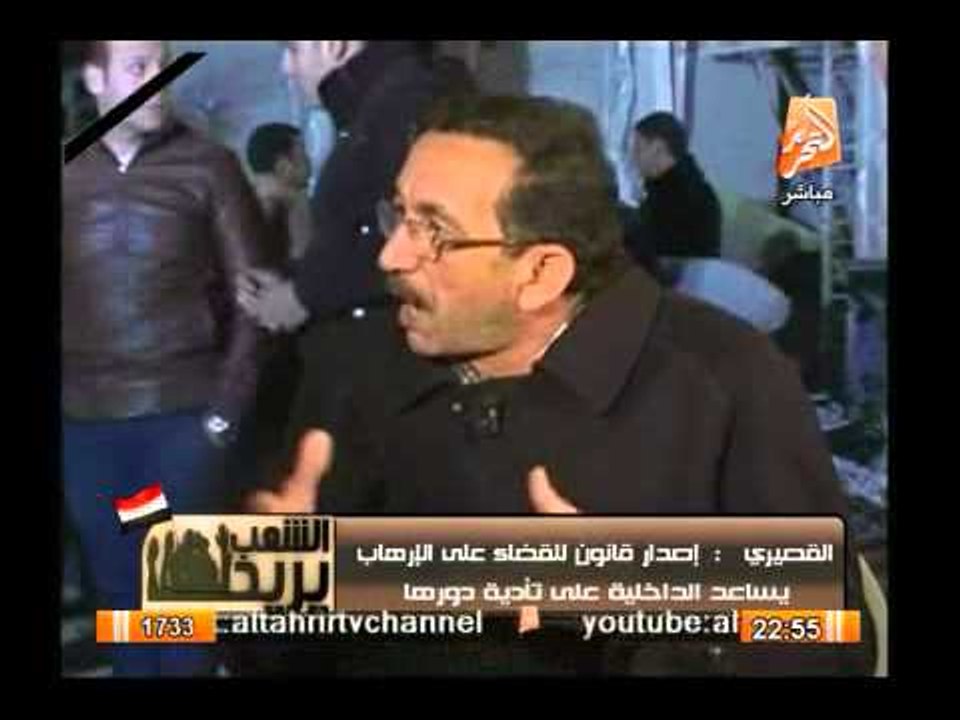 إنفراد للشعب يريد ..أحمد موسى ومساعد وزير الداخلية وسط مسرح جريمة تفجير مبنى مديرية أمن المنصورة
