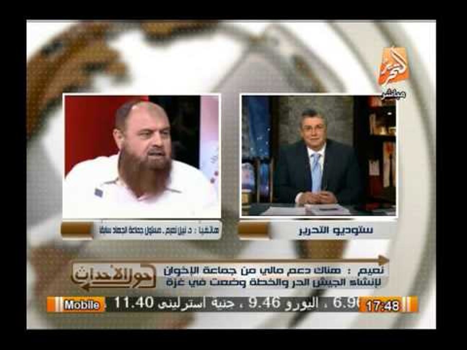 القيادى بتنظيم الجهاد سابقا : هناك دعم مالى من الإخوان لإنشاء الجيش الحر والخطة وضعت فى غزة