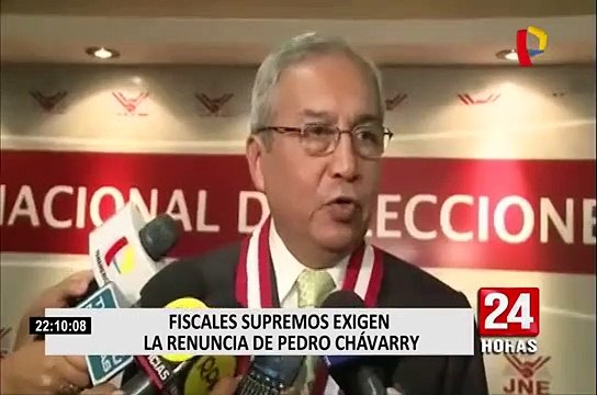 Junta de fiscales supremos exige renuncia irrevocable de Pedro Chavarry