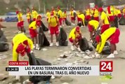Miraflores: 14 toneladas de basura fueron recogidas en playas y malecones tras el Año Nuevo