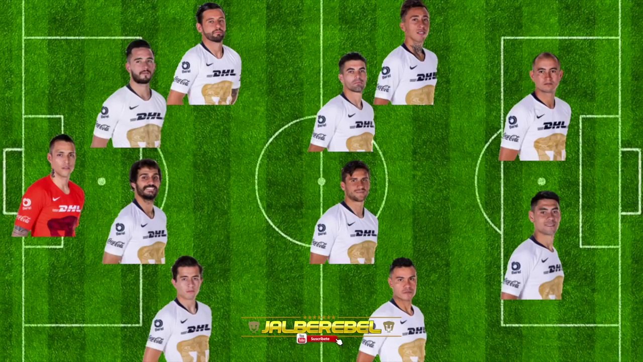 Pumas Buscara el Campeonato ⚽ este Será su Once IDEAL ⭐ 2019 - Liga Bancomer Mx