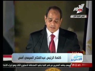 شاهد ... " السيسى " يشيد بدور القوات المسلحة و يقدم لهم الشكر