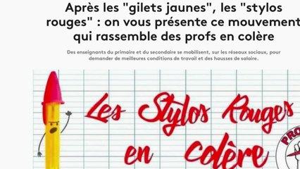 « Stylos rouges » : la grogne des professeurs sur la toile !