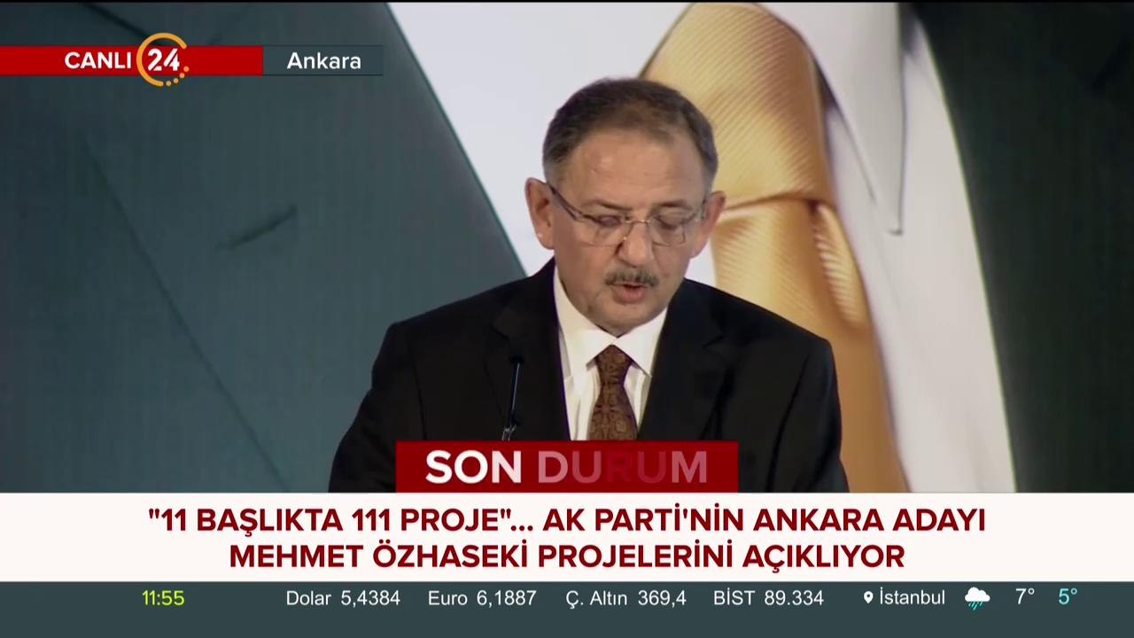 Ankara'ya 111 proje