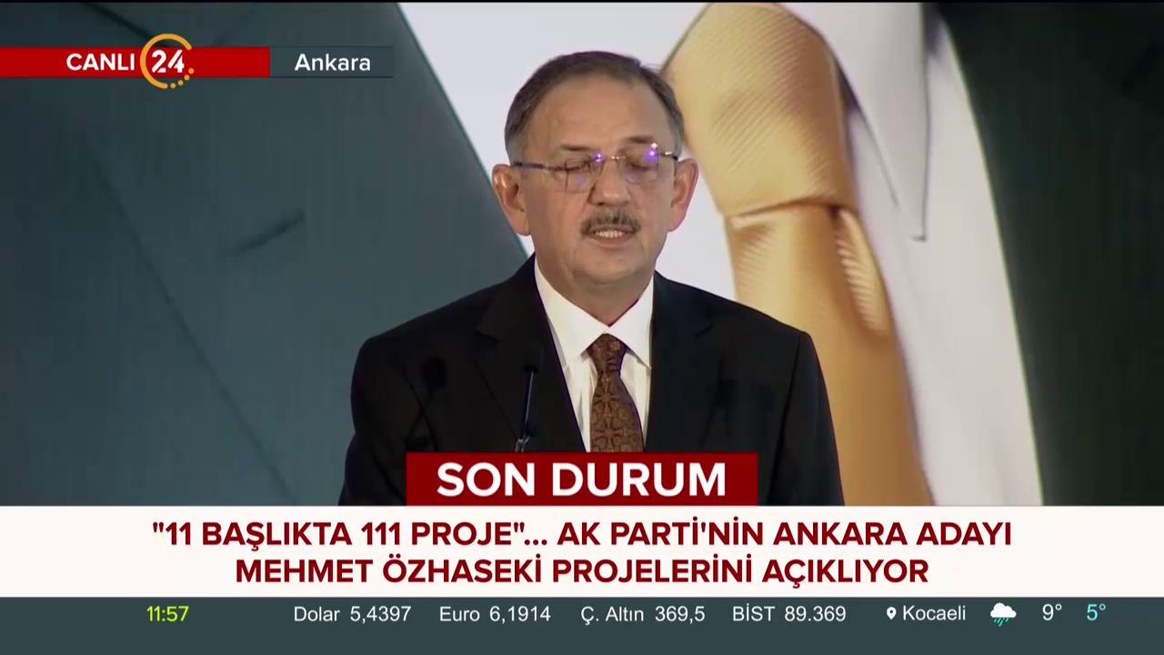 Ankara'ya 111 proje